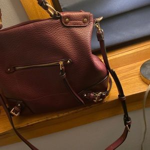 Maroon over the crossbody bag